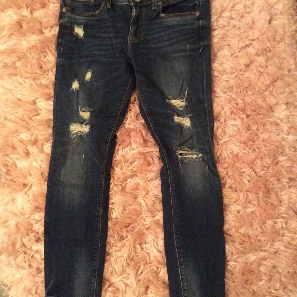 Express Mid Rise distressed Jeans